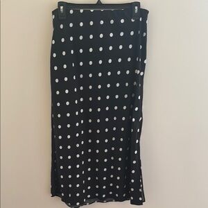 Madewell Black and White Midi Pencil Skirt